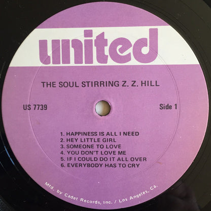 Z.Z. Hill : The Soul Stirring Z.Z. Hill (LP, RE)