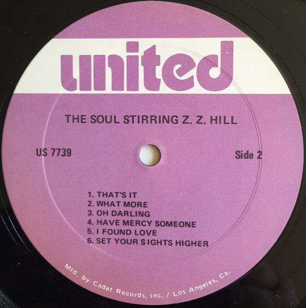 Z.Z. Hill : The Soul Stirring Z.Z. Hill (LP, RE)