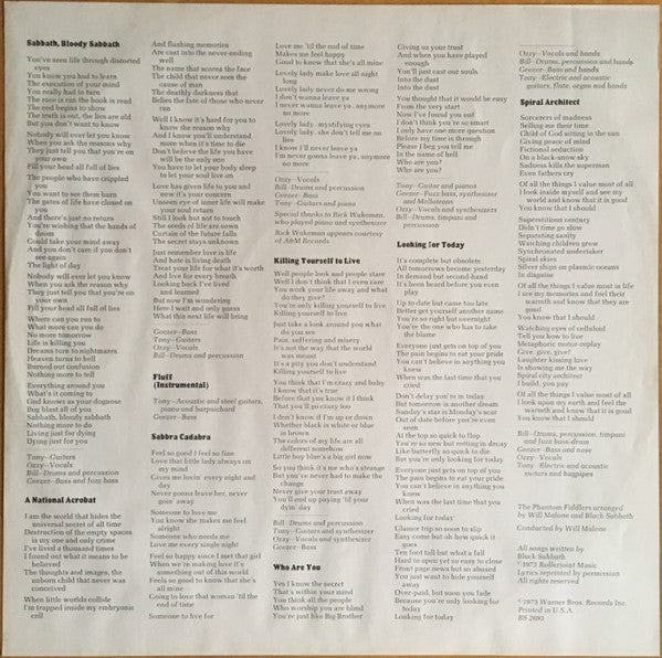 Black Sabbath : Sabbath Bloody Sabbath (LP, Album, Pit)