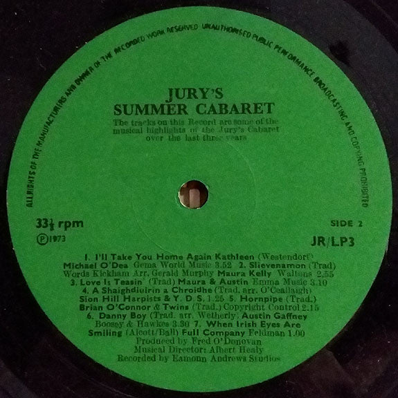 Various : New Jury's Summer Cabaret (LP)