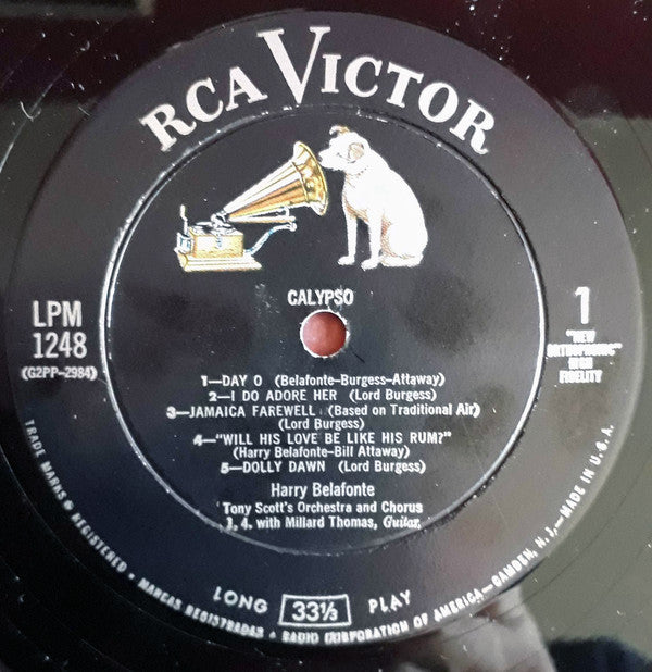 Harry Belafonte : Calypso (LP, Album, Mono, Ind)