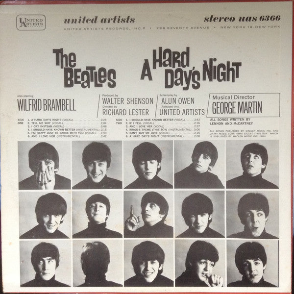 The Beatles : A Hard Day's Night (LP, Album, RE)