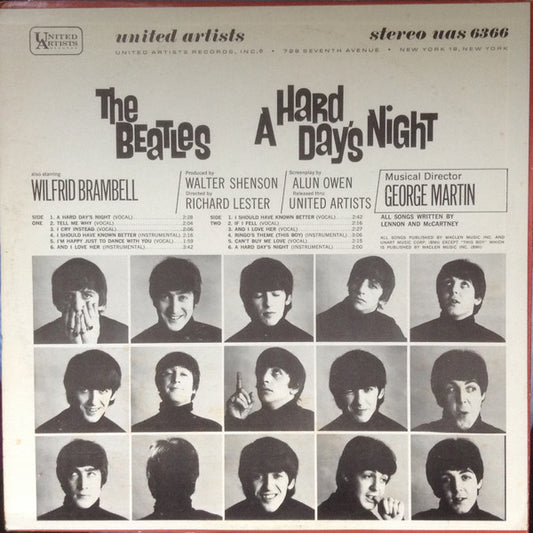 The Beatles : A Hard Day's Night (LP, Album, RE)