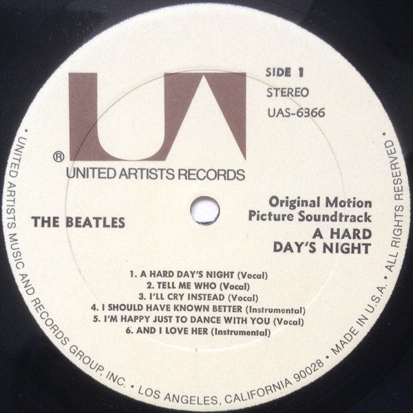 The Beatles : A Hard Day's Night (LP, Album, RE)