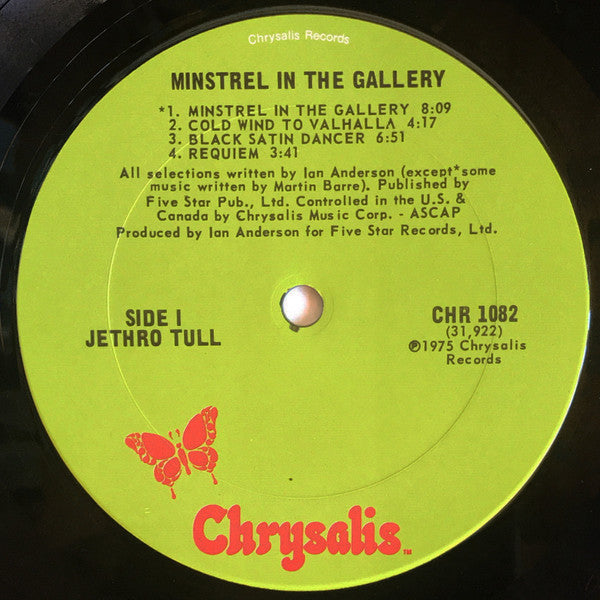 Jethro Tull : Minstrel In The Gallery (LP, Album)