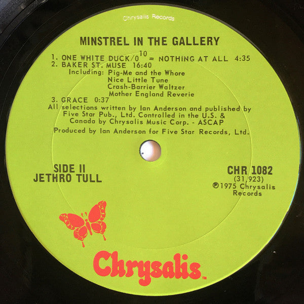 Jethro Tull : Minstrel In The Gallery (LP, Album)