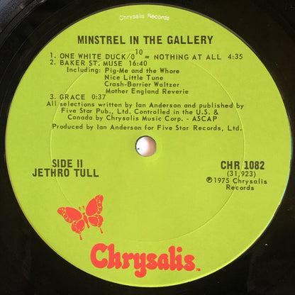 Jethro Tull : Minstrel In The Gallery (LP, Album)