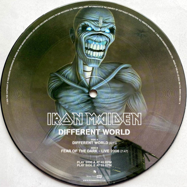 Iron Maiden : Different World (7", Single, Ltd, Pic)