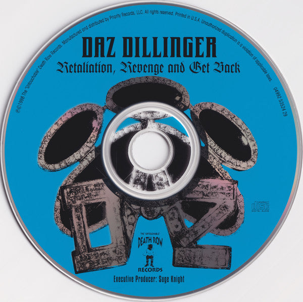 Daz Dillinger : Retaliation, Revenge And Get Back (CD, Album)