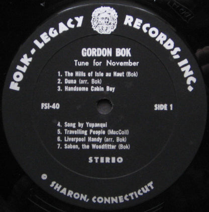 Gordon Bok : A Tune For November (LP, Album)