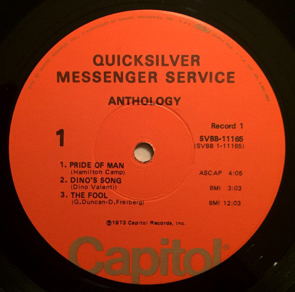 Quicksilver Messenger Service : Anthology (2xLP, Comp, Win)