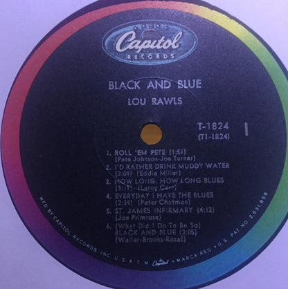 Lou Rawls : Black And Blue (LP, Album, Mono, Scr)