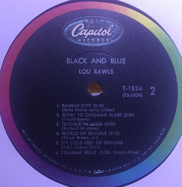 Lou Rawls : Black And Blue (LP, Album, Mono, Scr)