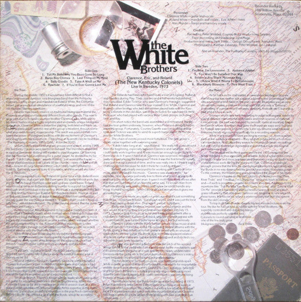 The White Brothers (2) : The New Kentucky Colonels - Live In Sweden (LP, Album)