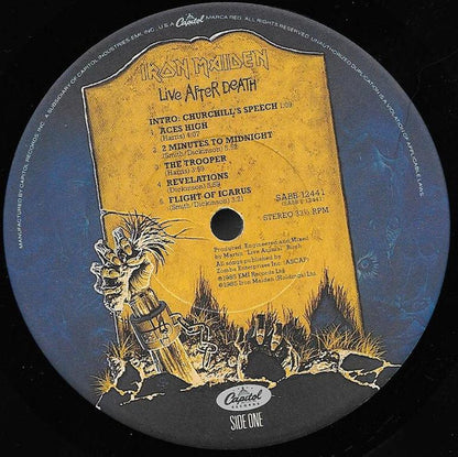 Iron Maiden : Live After Death (2xLP, Album, Jac)