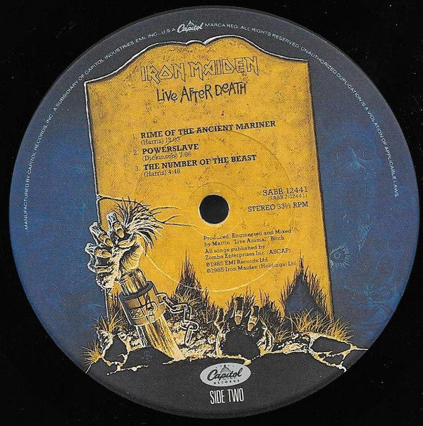 Iron Maiden : Live After Death (2xLP, Album, Jac)