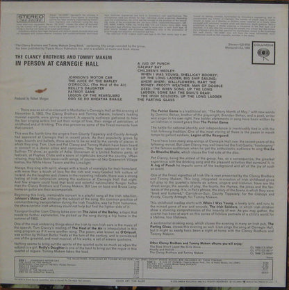 The Clancy Brothers & Tommy Makem : In Person At Carnegie Hall (LP, Album, RE)