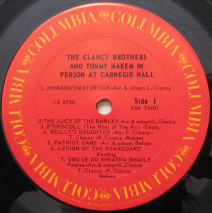 The Clancy Brothers & Tommy Makem : In Person At Carnegie Hall (LP, Album, RE)