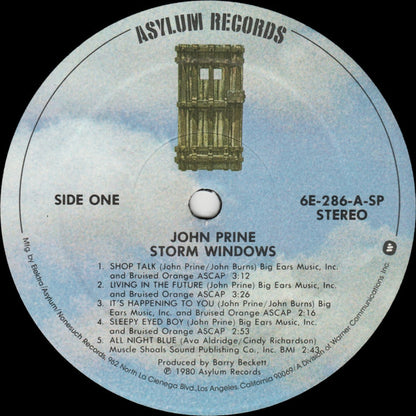 John Prine : Storm Windows (LP, Album, SP)