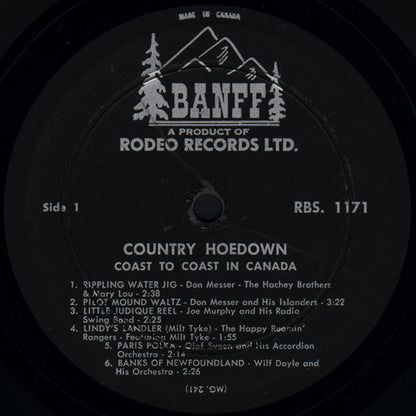 Various : Country Hoedown Coast To Coast In Canada (LP, Comp)