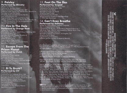 Various : Music From And Inspired By John Carpenter's Escape From L.A. (Cass, SR)