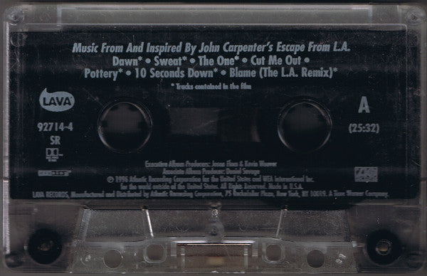 Various : Music From And Inspired By John Carpenter's Escape From L.A. (Cass, SR)
