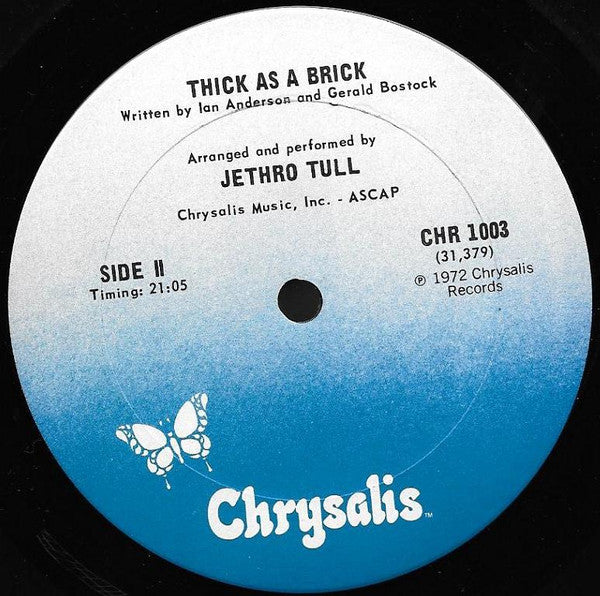 Jethro Tull : Thick As A Brick (LP, Album, RE, Ter)
