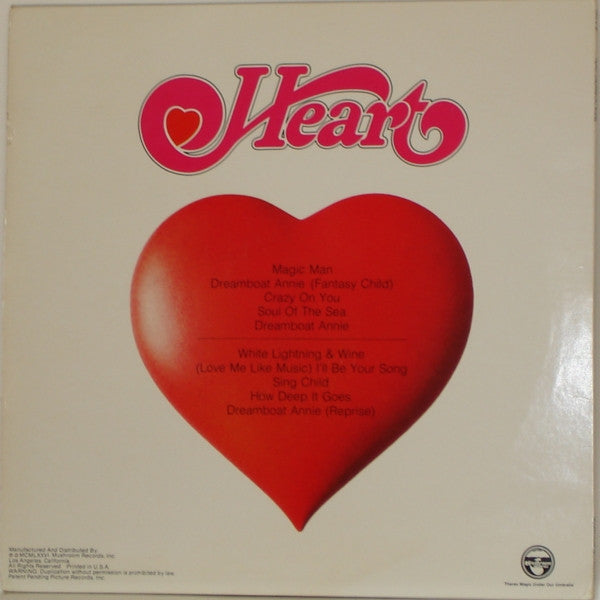 Heart : Dreamboat Annie (LP, Album, Pic)