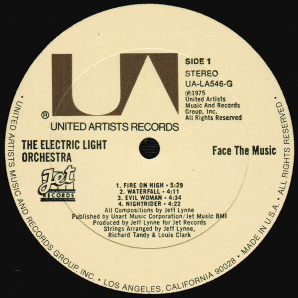 Electric Light Orchestra : Face The Music (LP, Album, All)
