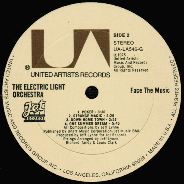 Electric Light Orchestra : Face The Music (LP, Album, All)