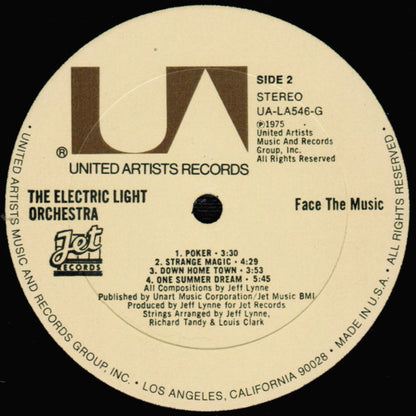 Electric Light Orchestra : Face The Music (LP, Album, All)