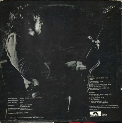 Rory Gallagher : Rory Gallagher Live! (LP, Album, Mon)