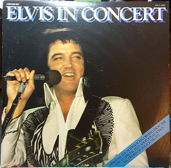 Elvis Presley : Elvis In Concert (2xLP, Album, Gat)