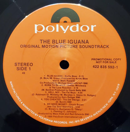 Various : The Blue Iguana  (Original Motion Picture Soundtrack) (LP, Album, Comp, Promo)