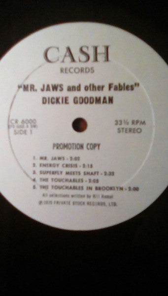 Dickie Goodman : Mr. Jaws And Other Fables By Dickie Goodman (LP, Comp, Promo)