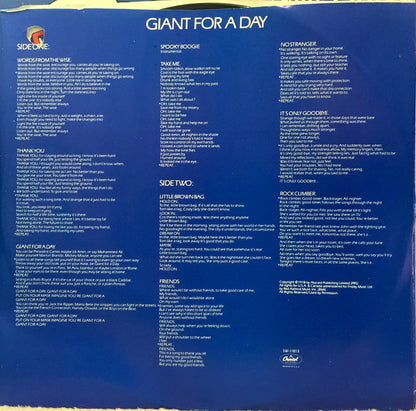 Gentle Giant : Giant For A Day (LP, Album, Win)