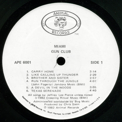 The Gun Club : Miami (LP, Album, RE, Hub)