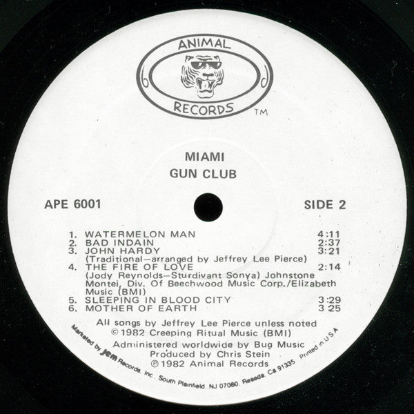 The Gun Club : Miami (LP, Album, RE, Hub)