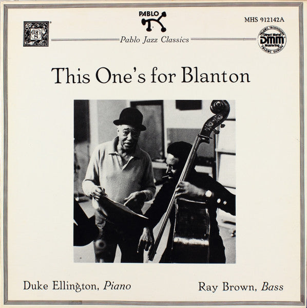 Duke Ellington, Ray Brown : This One's For Blanton (LP, Album, RE, DMM)