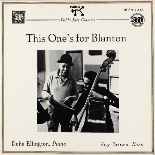 Duke Ellington, Ray Brown : This One's For Blanton (LP, Album, RE, DMM)