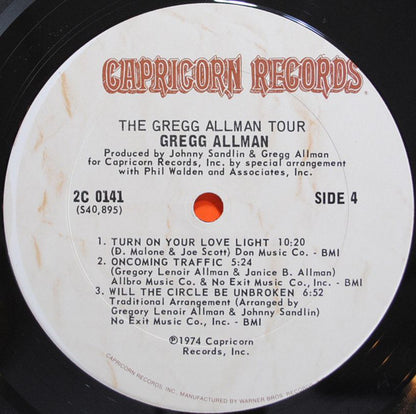 Gregg Allman With Cowboy (6) / Boyer* & Talton* : The Gregg Allman Tour  (2xLP, Album, Pit)