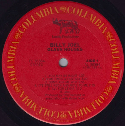 Billy Joel : Glass Houses (LP, Album, San)