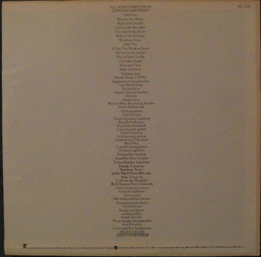 Gordon Lightfoot : Cold On The Shoulder (LP, Album)