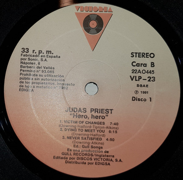 Judas Priest : Hero, Hero (2xLP, Comp)