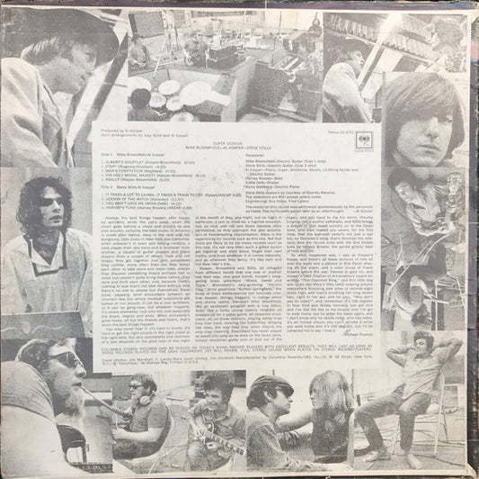 Mike Bloomfield / Al Kooper / Steve Stills* : Super Session (LP, Album, RE)