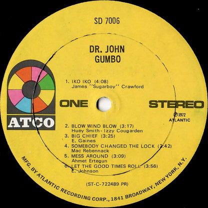 Dr. John : Dr. John's Gumbo (LP, Album, Spe)