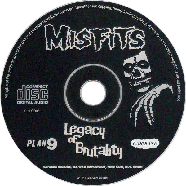 Misfits : Legacy Of Brutality (CD, Album, RE)