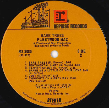 Fleetwood Mac : Bare Trees (LP, Album, Ter)