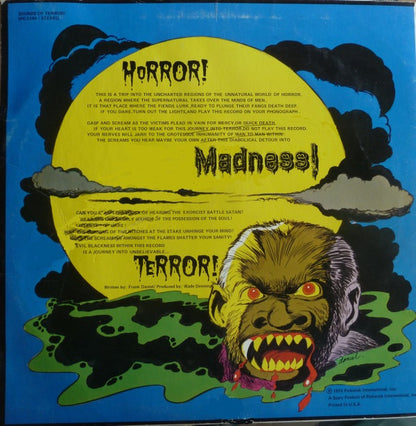 Wade Denning & Frank Daniel (4) : Sounds Of Terror (LP)