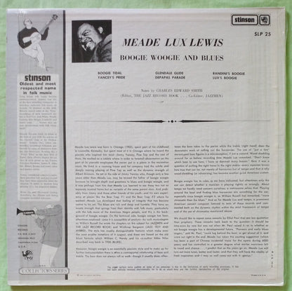 Meade Lux Lewis* : Boogie Woogie And Blues (LP, RE, Red)